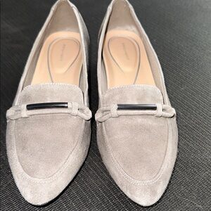 Easy Spirit Taupe Suede Loafers